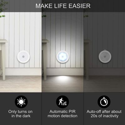 Cordless Battery-powered Wall Light,stick-on Magnet Closet Lights Motion Sensor LED Night Light, Non-fall Battery Room Bedroom