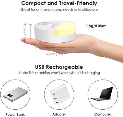 White Noise 20 Soothing Sounds 3.7V Touch Sensitive Night Light Lamp